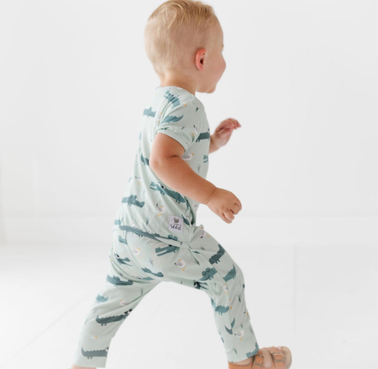 Later Gator Short Long Romper