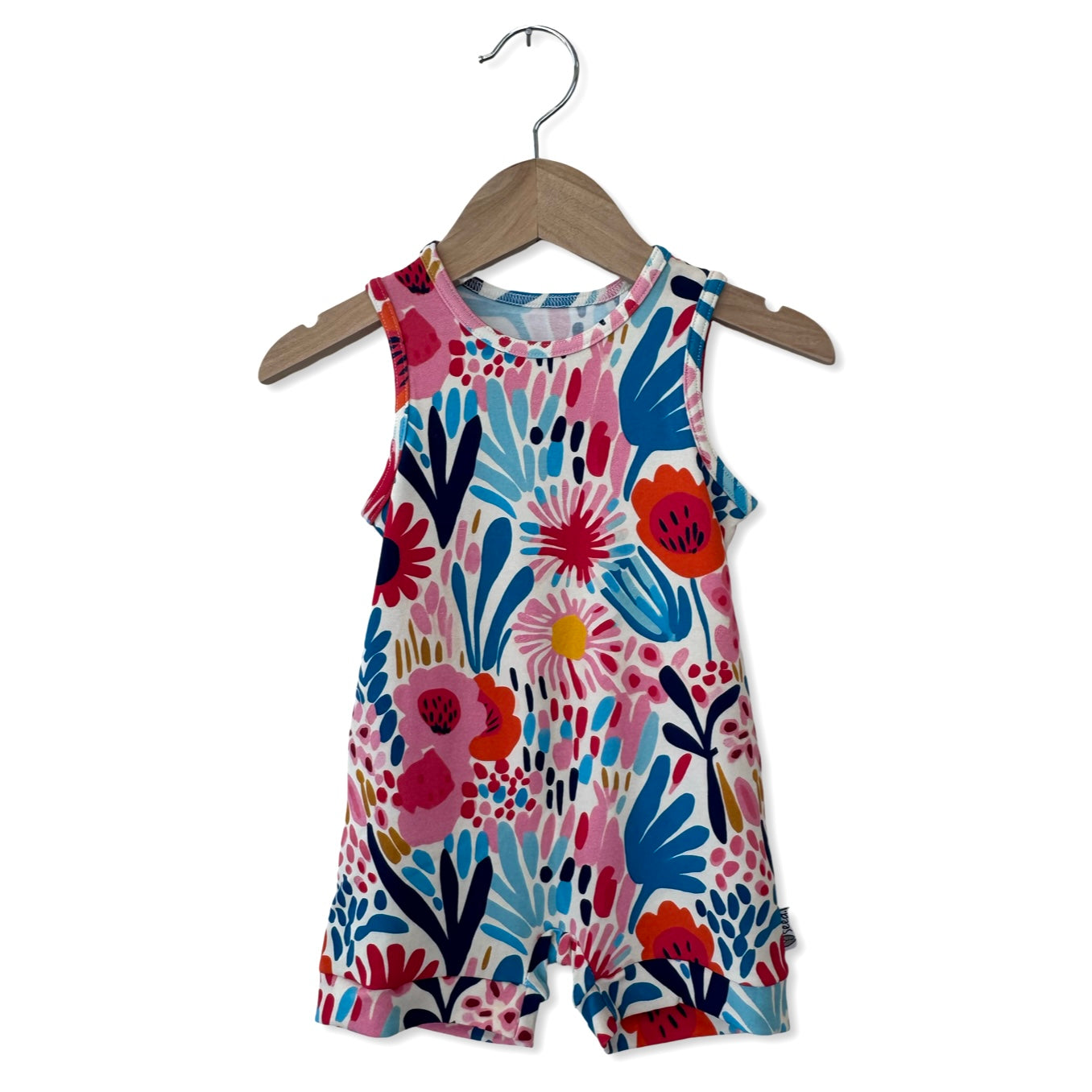 Petal Pop Sleeveless Shorty Romper Luxe Edition | Cotton Bamboo Blend