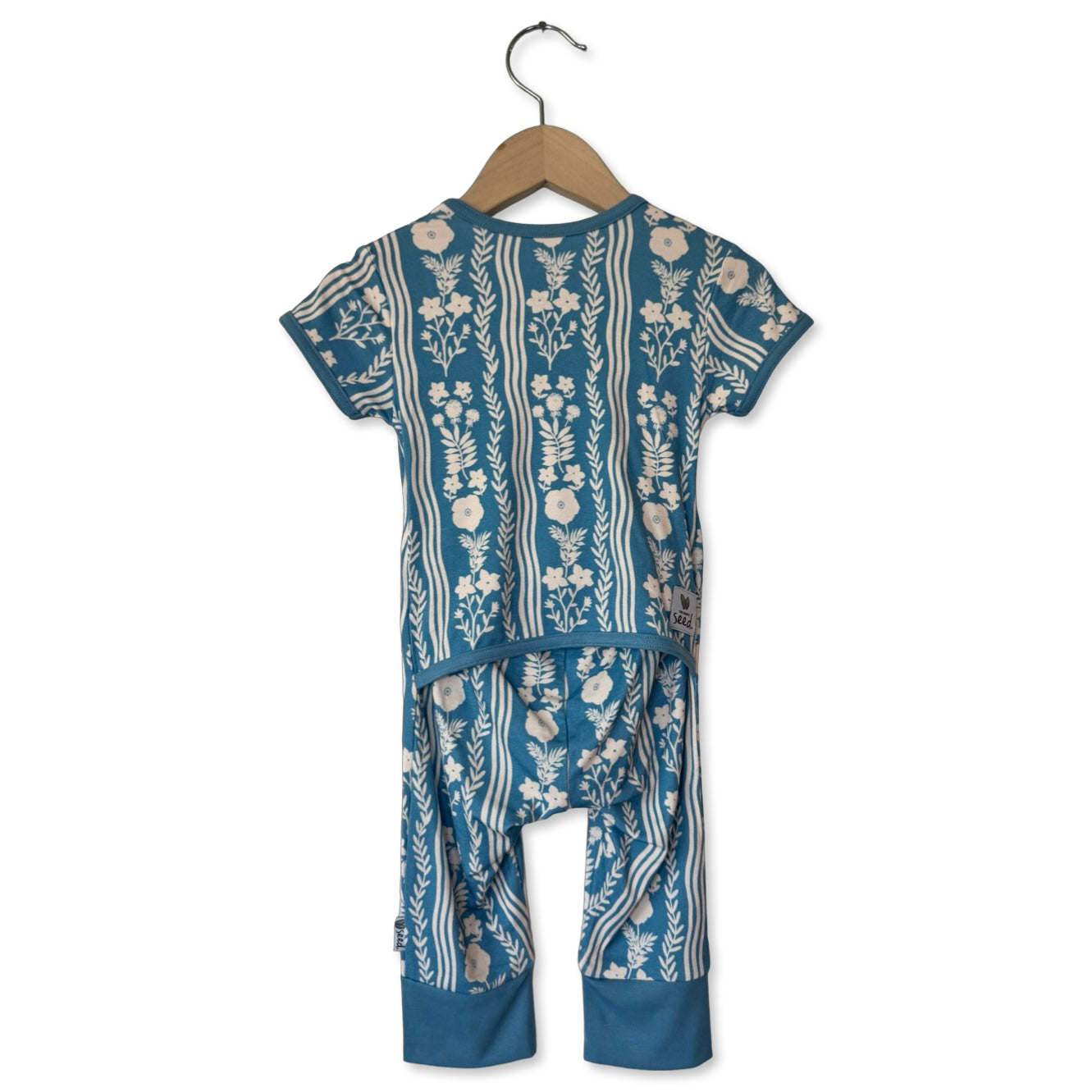 Whimsy Blue Short Long Romper