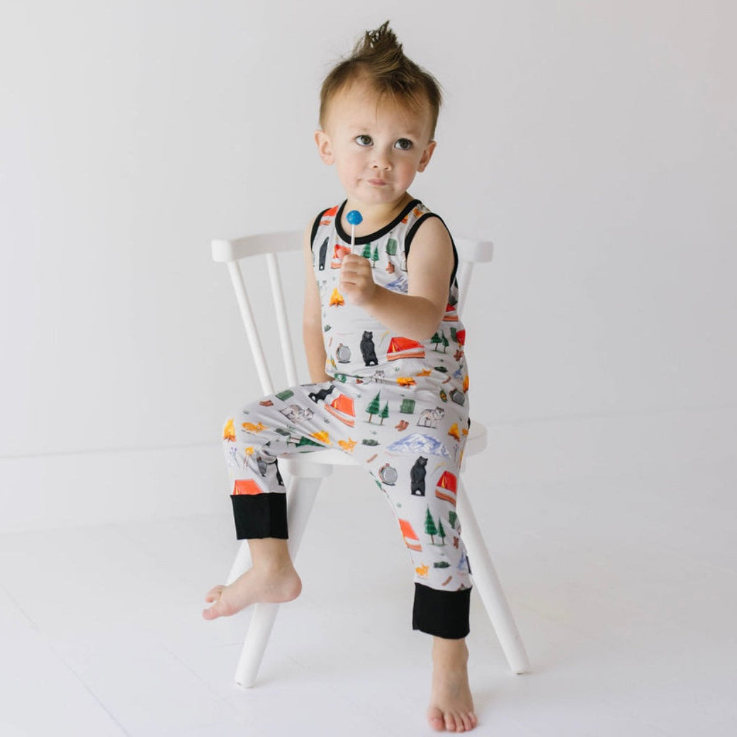 All Good in the Woods Sleeveless Romper