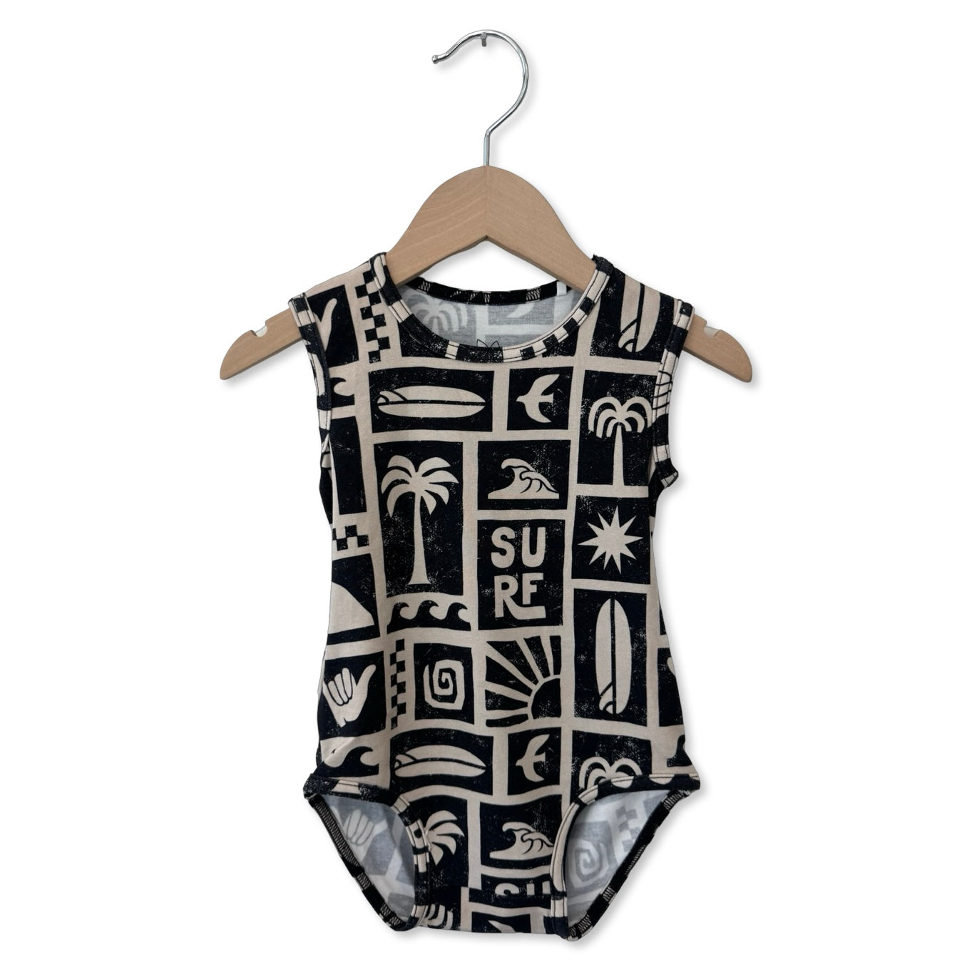 Hang Ten Sleeveless Snuggle Bug Bodysuit