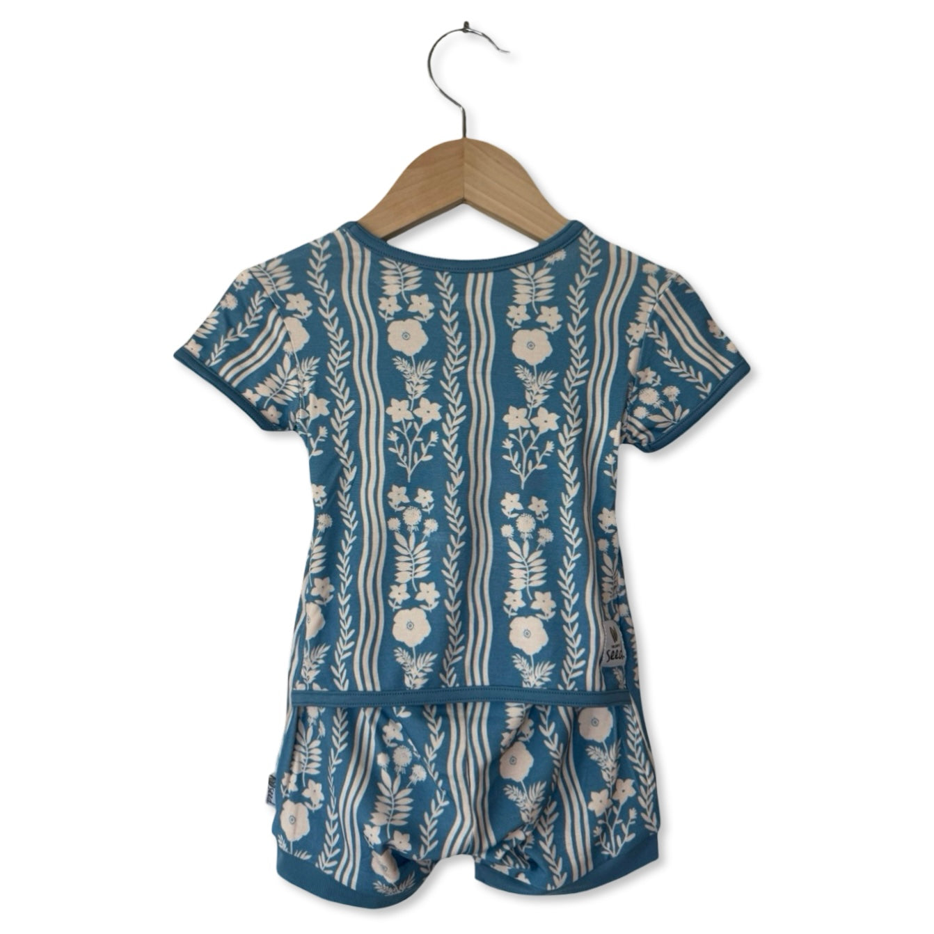 Whimsy Blue Shorty Romper
