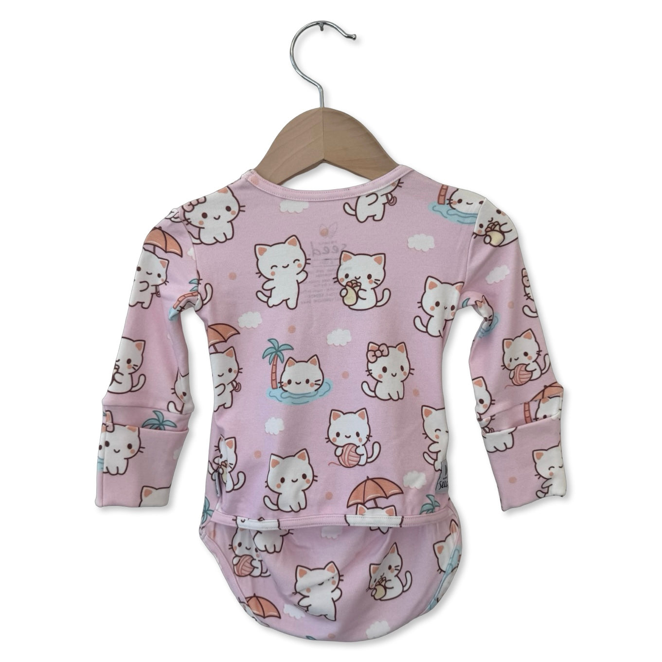 Kitty Daydream Long Sleeve Snuggle Bug Bodysuit
