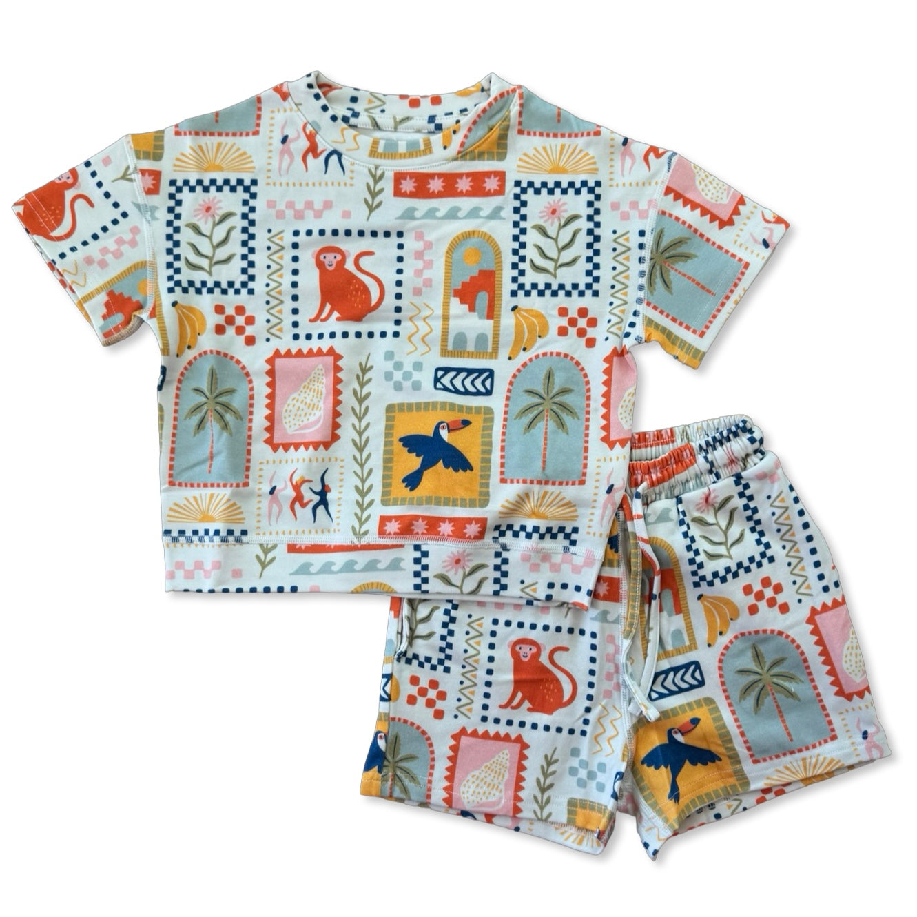 Little Rio CALM CLOUD Short Set