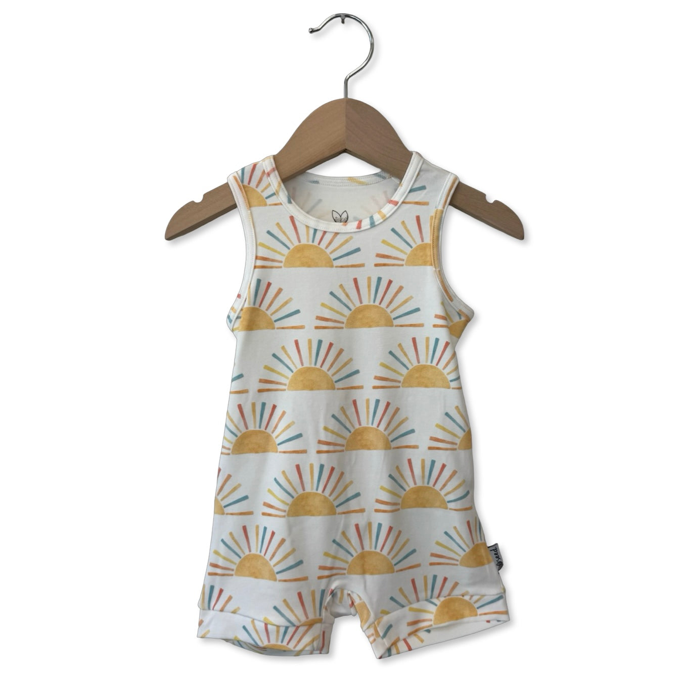 You Are My Sunshine Sleeveless Shorty Romper Luxe Edition | Cotton Bamboo Blend