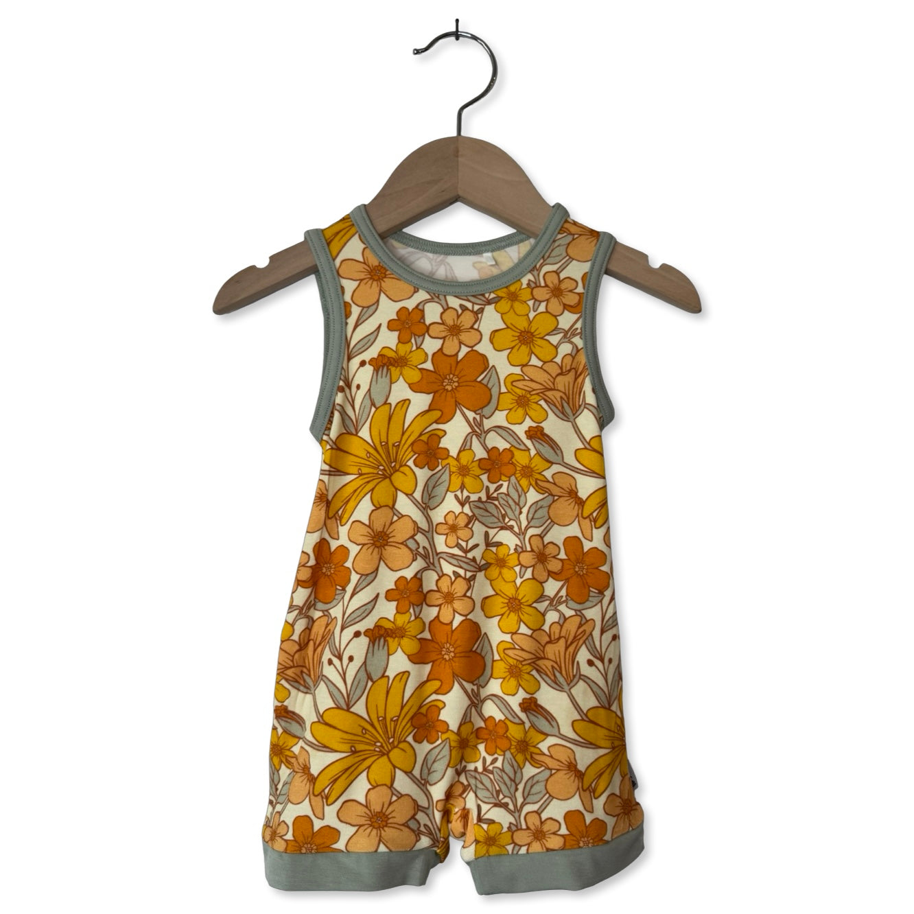 Fallin' for Blooms Sleeveless Shorty Romper