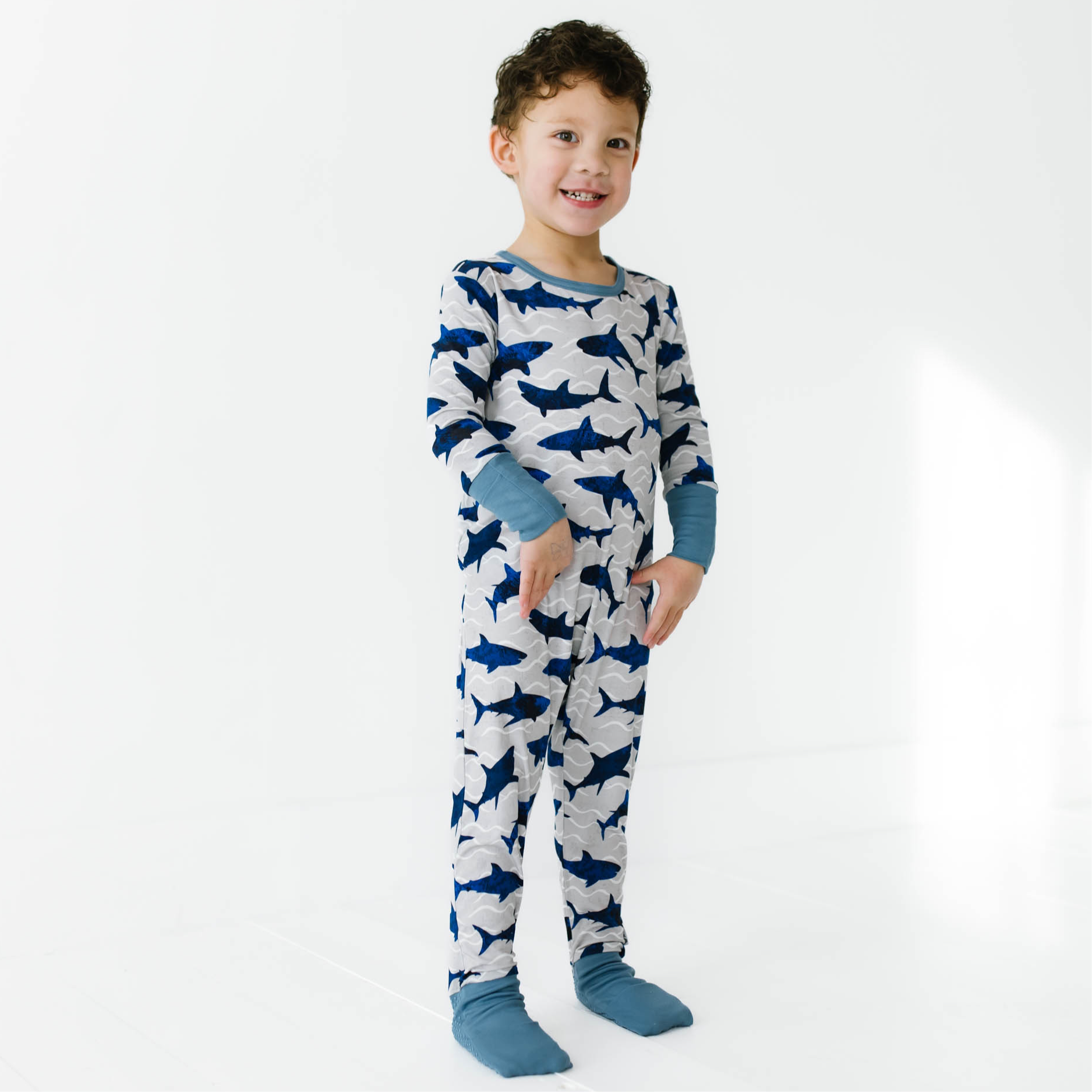 Feelin’ Sharky Kid's Day to Night Romper