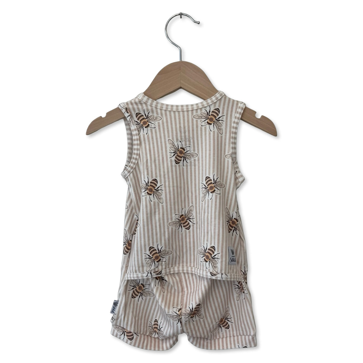 Bee Sweet Adaptive Tube Access Sleeveless Shorty Romper