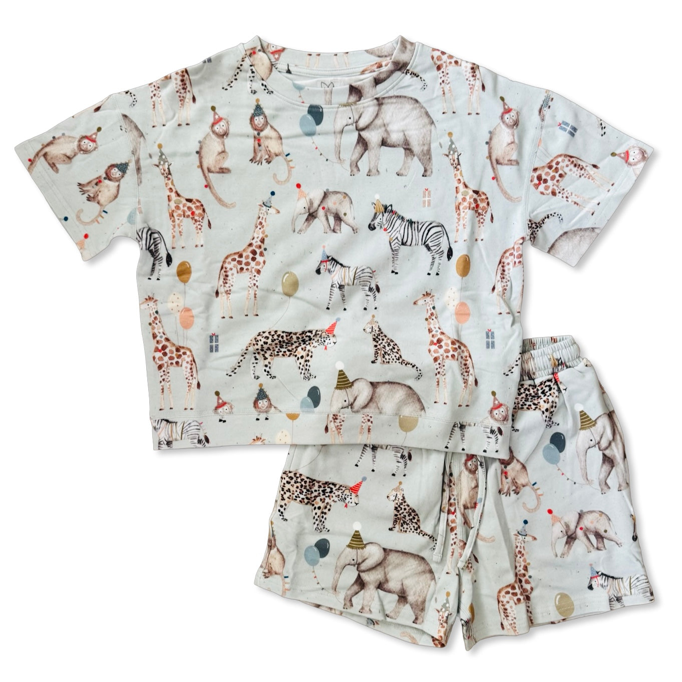 Party At The Zoo CALM CLOUD Short Set