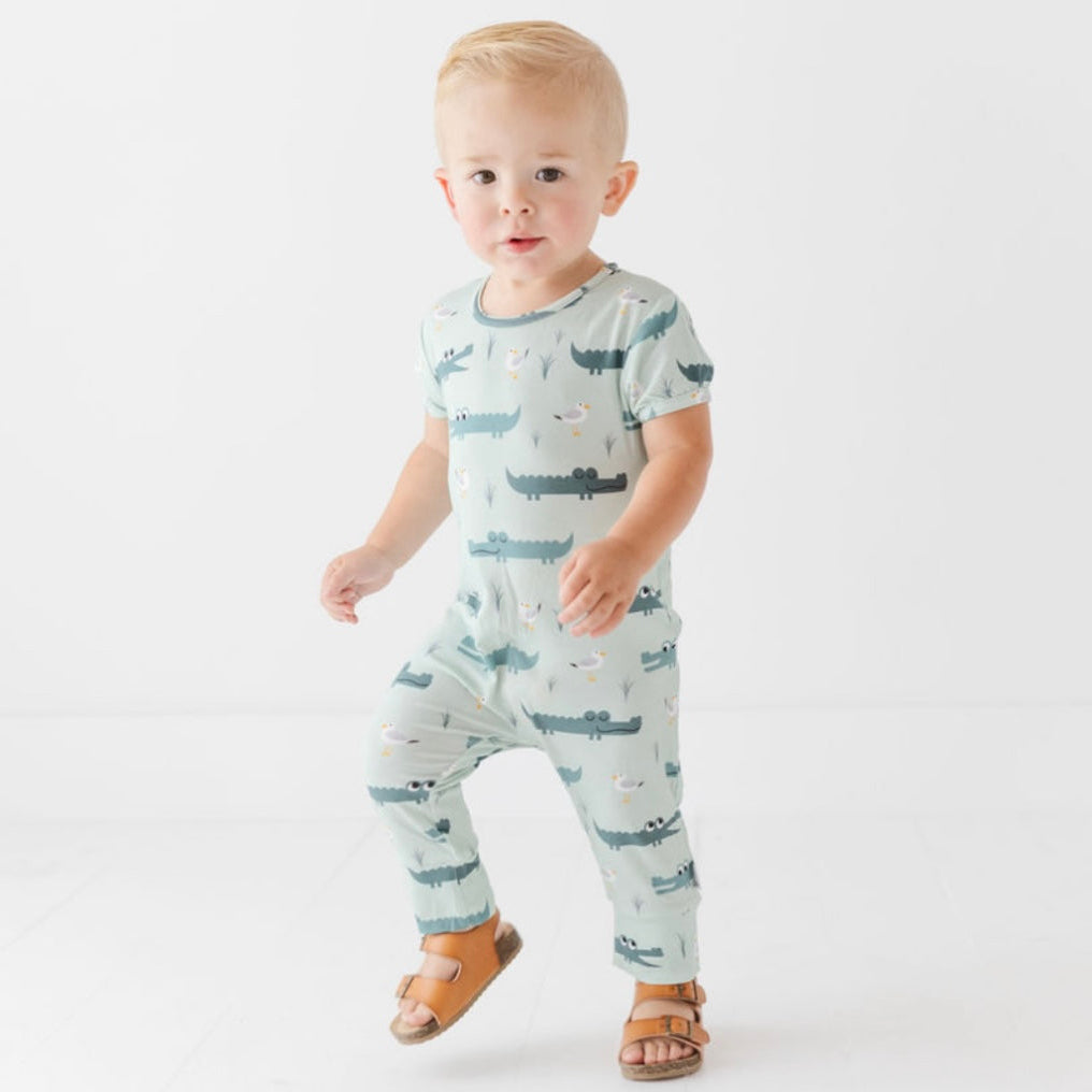 Later Gator Short Long Romper