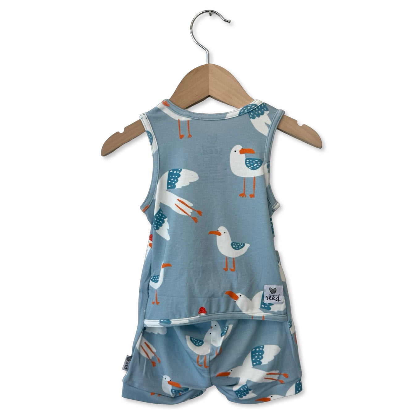 Gulls Just Want To Have Fun Sleeveless Shorty Romper Luxe Edition | Cotton Bamboo Blend