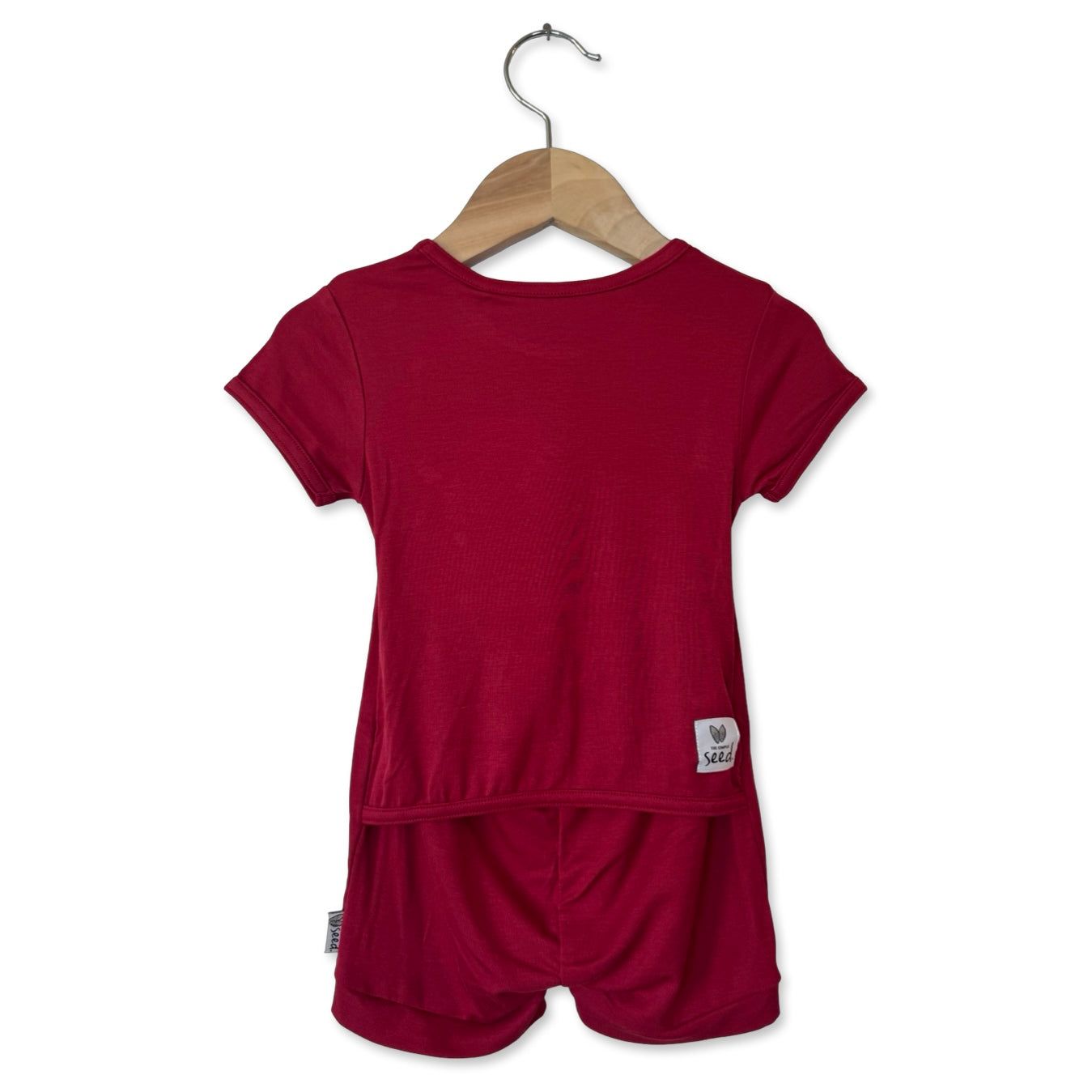 Crimson Shorty Romper