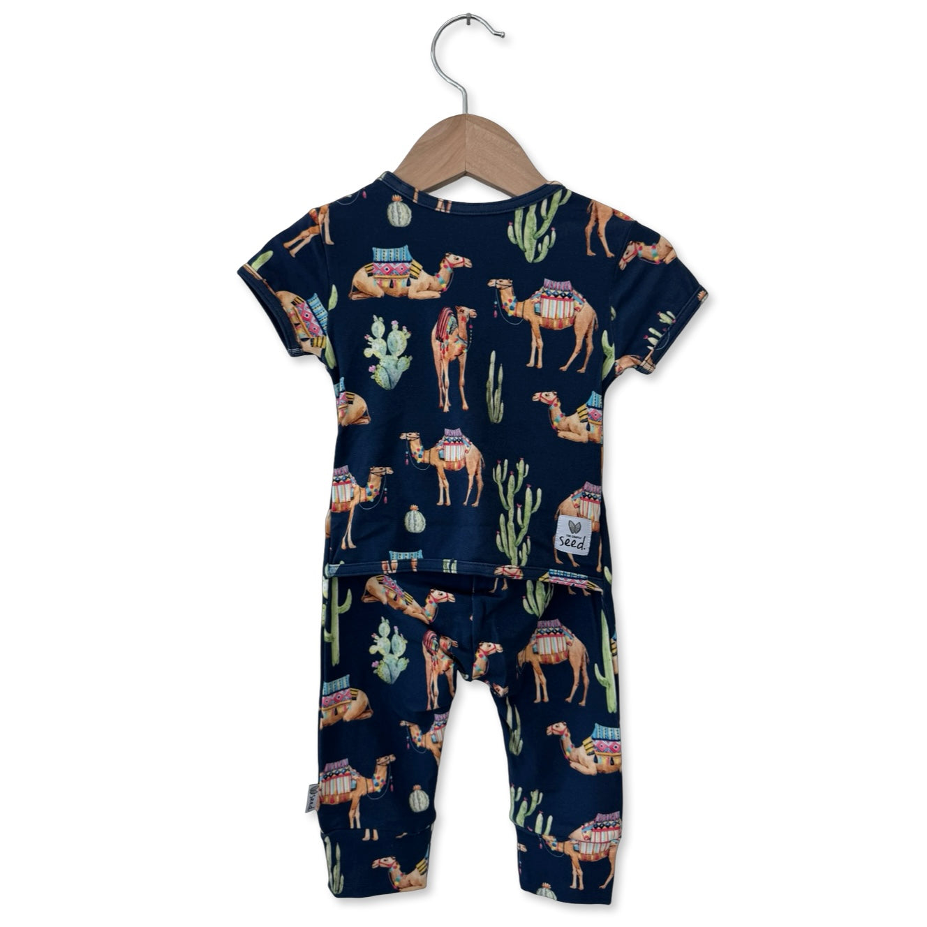 Camel Short Long Romper Luxe Edition | Cotton Bamboo Blend
