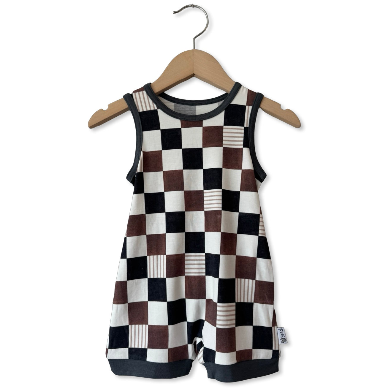 On Your Mark Sleeveless Shorty Romper
