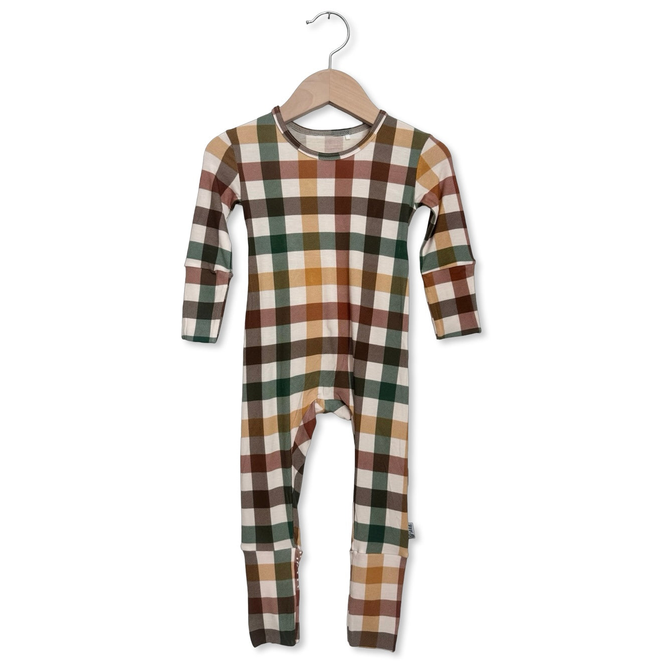 Autumn Plaid Kid's Day to Night Romper