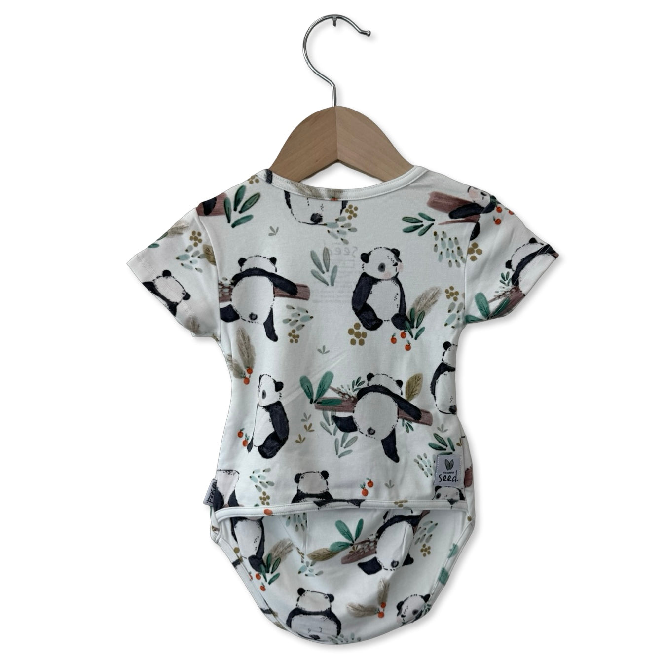 Panda Pals Short Sleeve Snuggle Bug Bodysuit