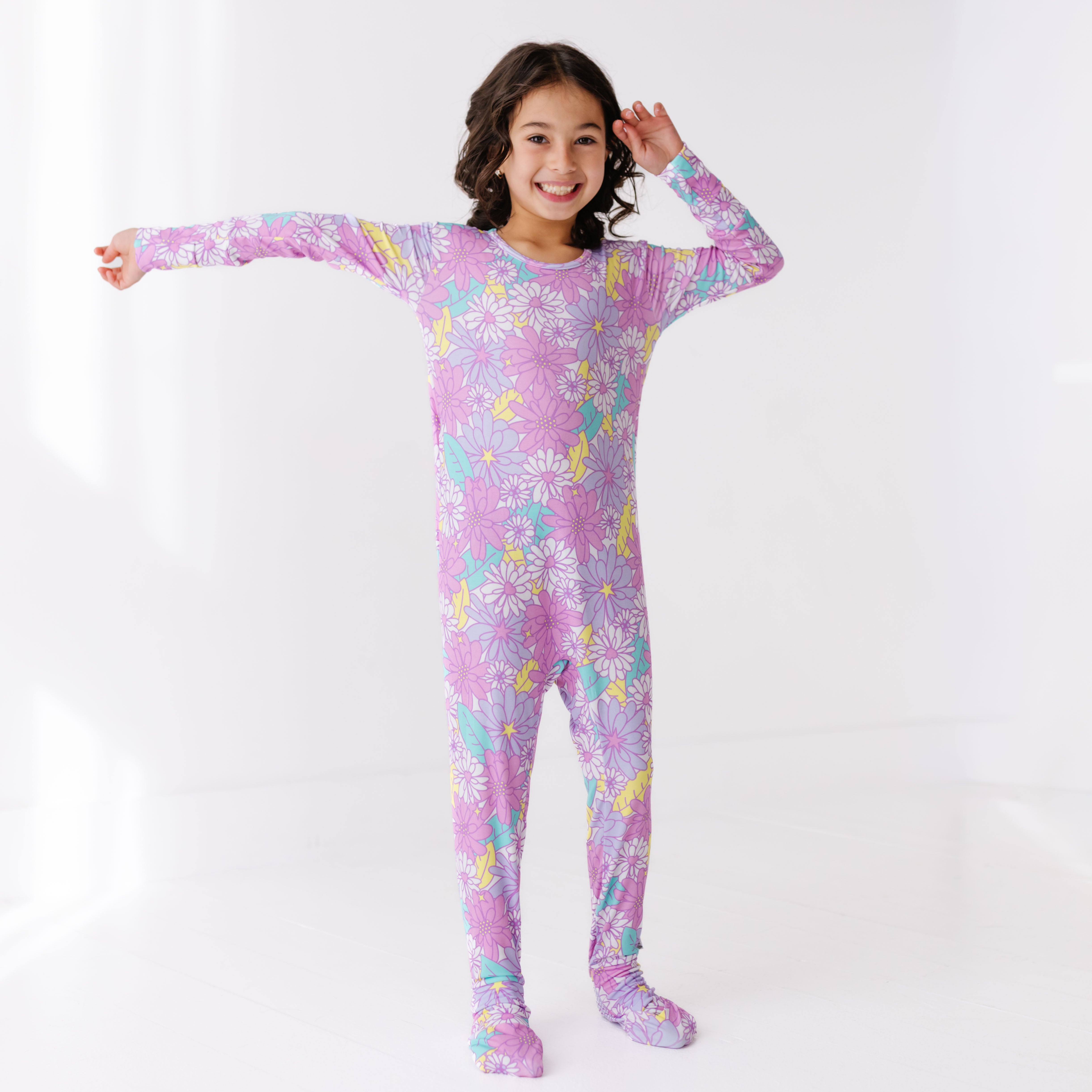Flower Power Kid's Day to Night Romper