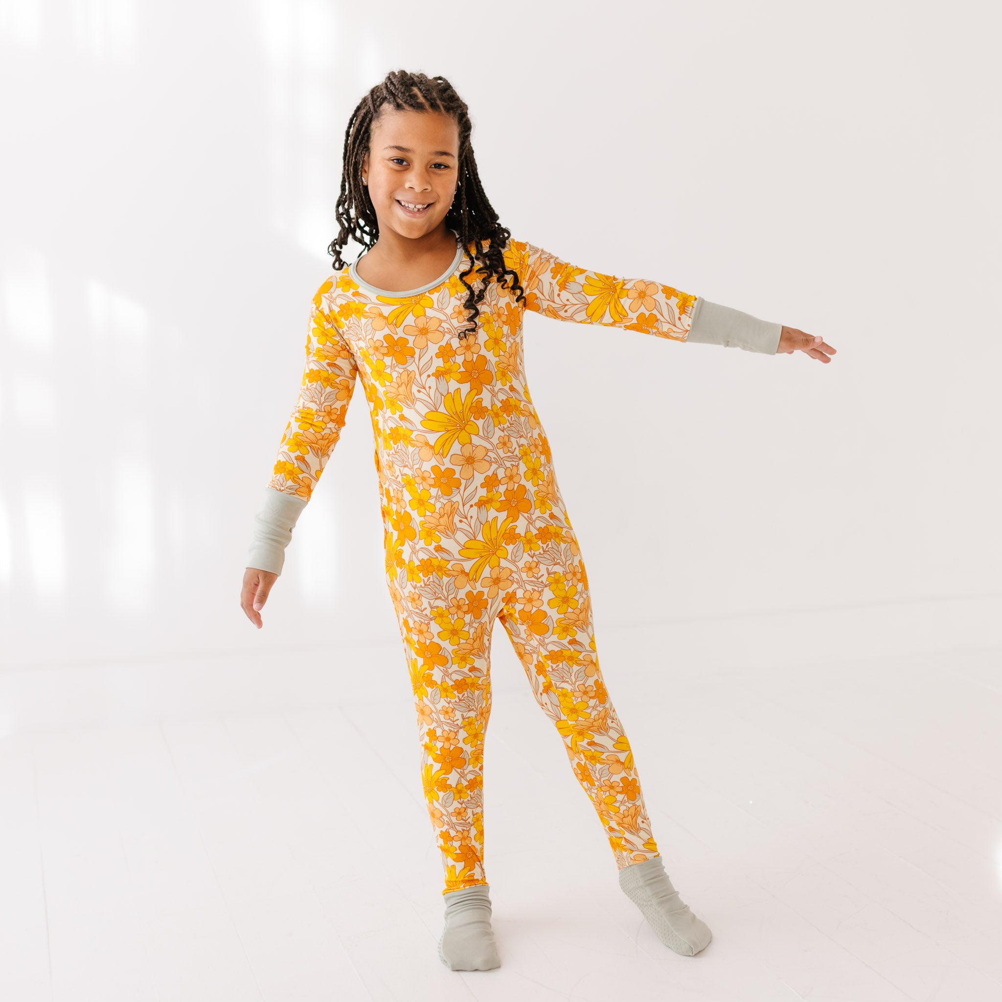 Fallin' for Blooms Kid's Day to Night Romper