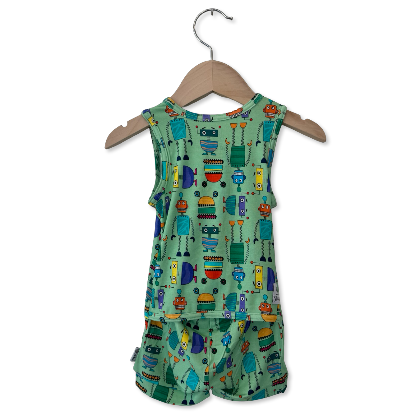 Bot Pop Sleeveless Shorty Romper