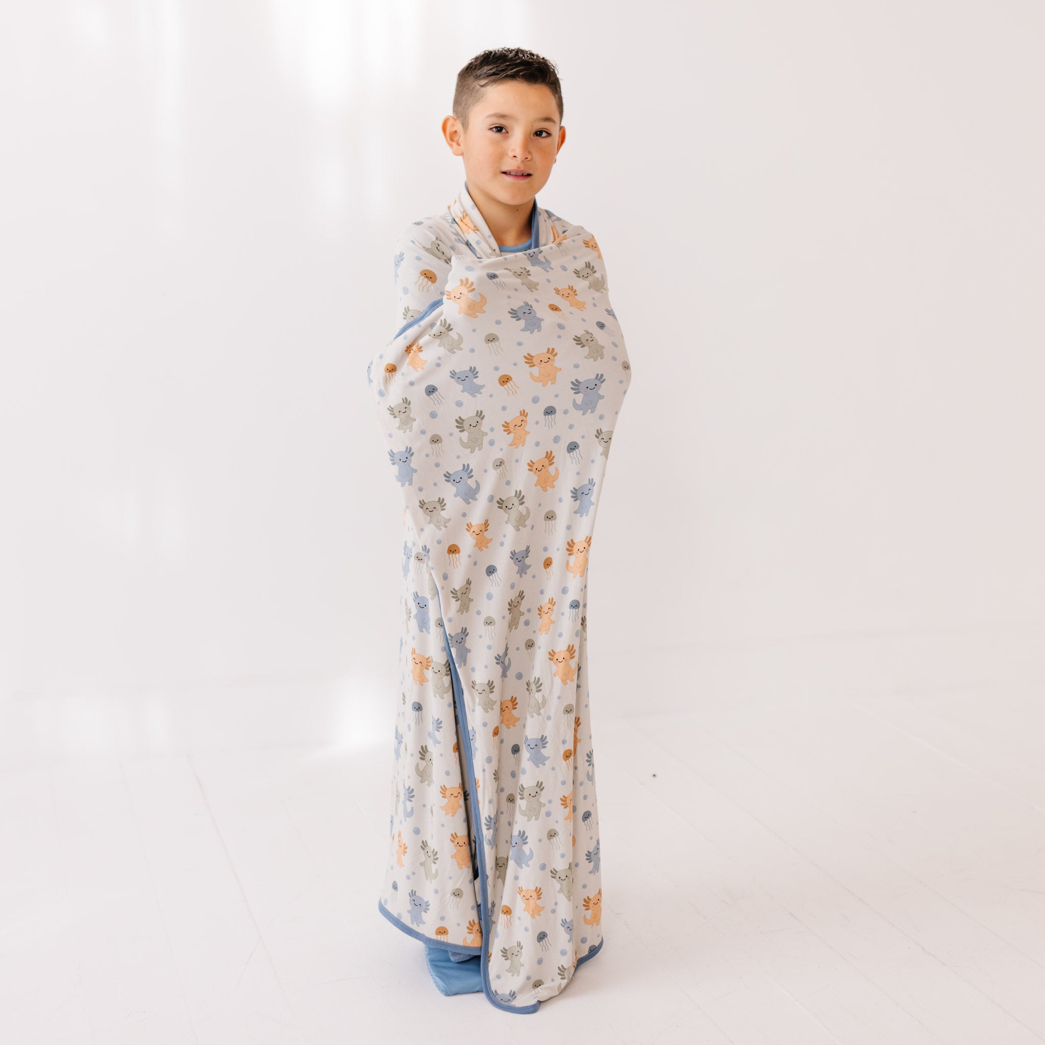 Alotl Smiles Nuzzle Blanket