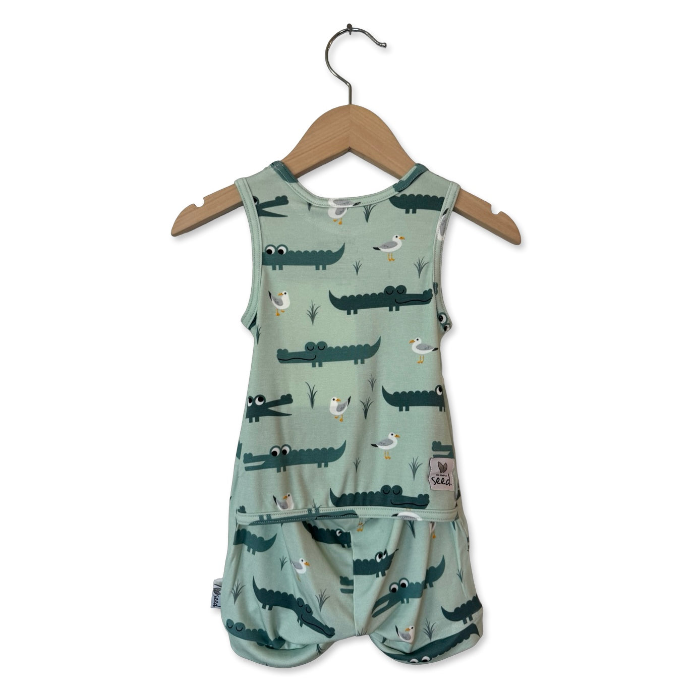 Later Gator Sleeveless Shorty Romper