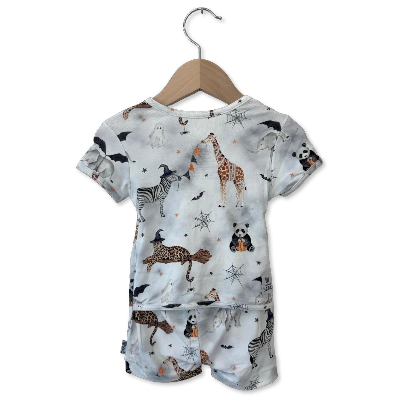 Boo At The Zoo Shorty Romper Luxe Edition | Cotton Bamboo Blend