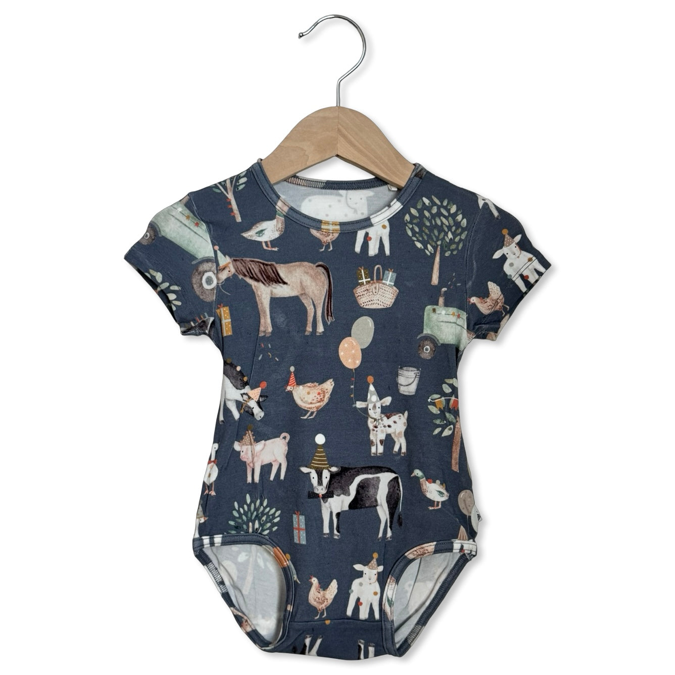 Farm Fiesta Short Sleeve Snuggle Bug Bodysuit