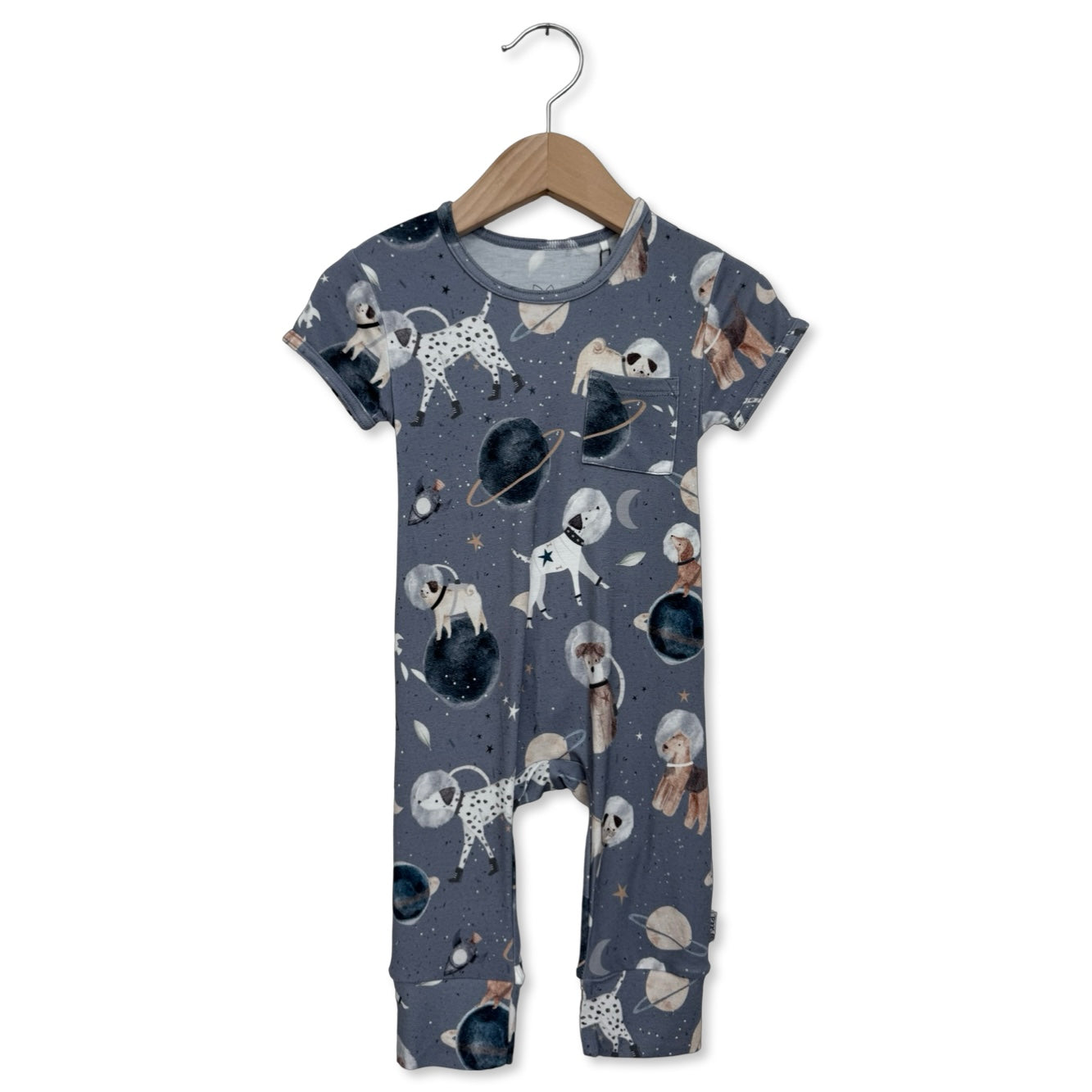 Space Paws Short Long Romper