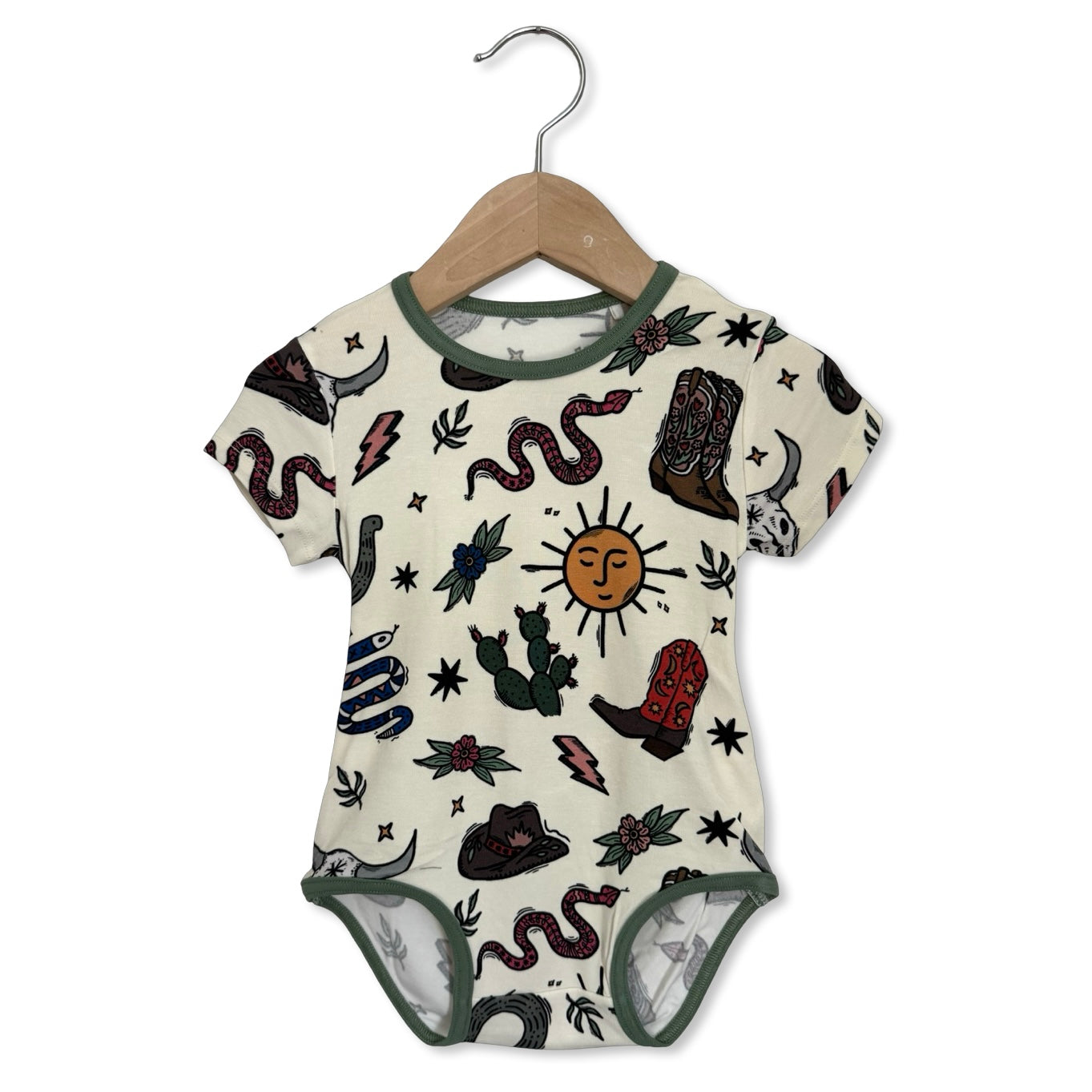 High Noon Short Sleeve Snuggle Bug Bodysuit