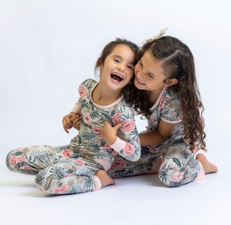 Peony Tropic Two Piece Kid's Jammie Set