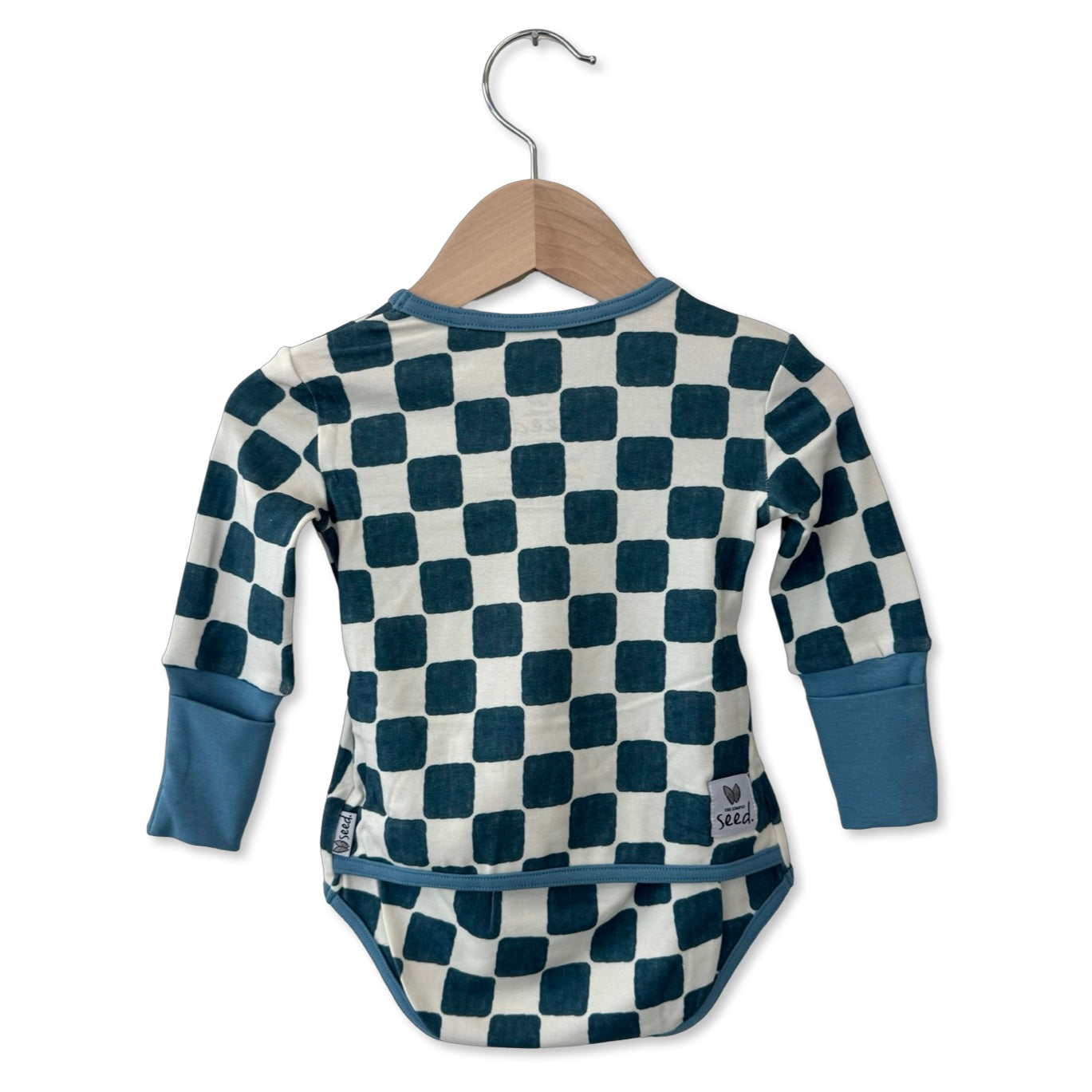 Checker Me Out Snuggle Bug Long Sleeve Bodysuit