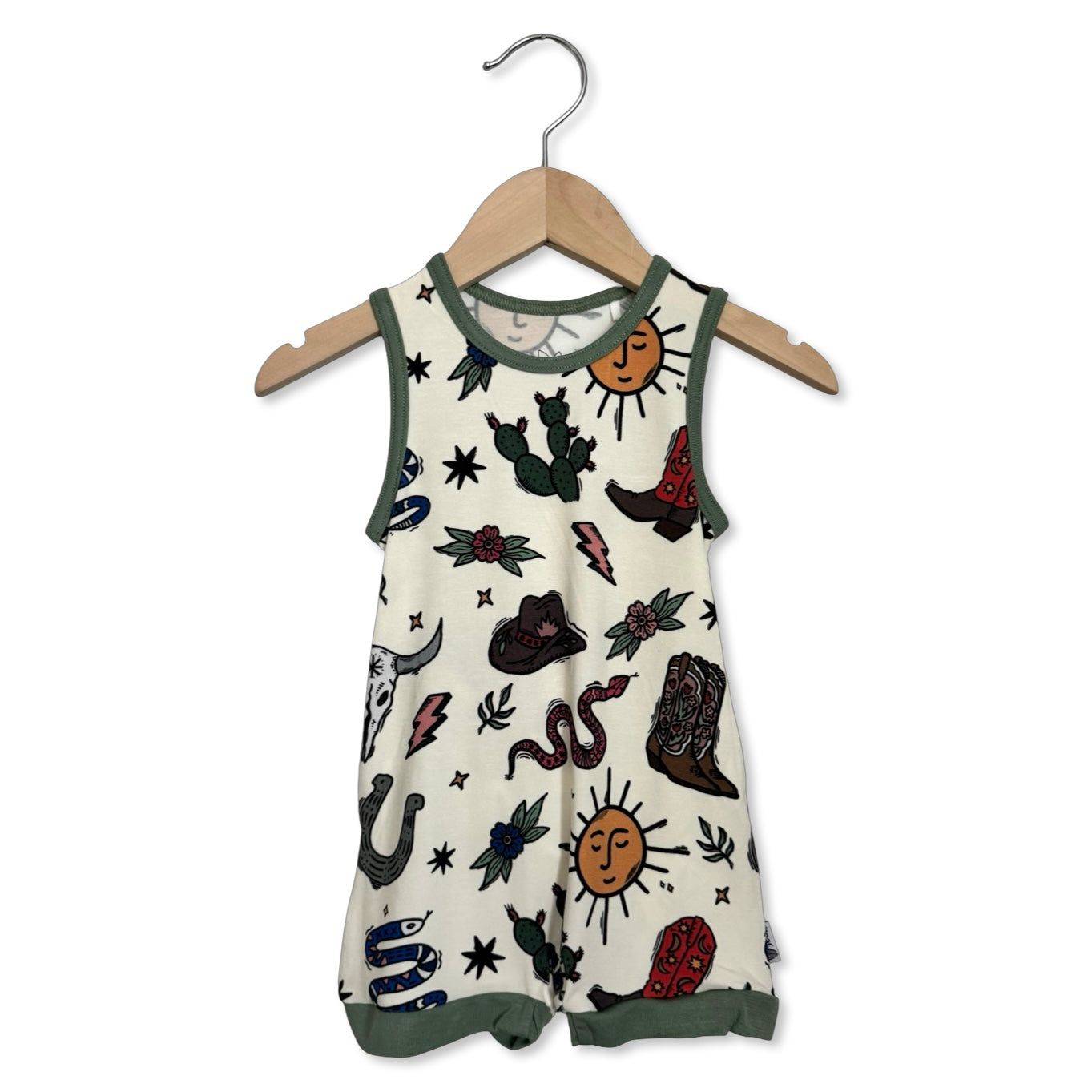 High Noon Sleeveless Shorty Romper Luxe Edition | Cotton Bamboo Blend