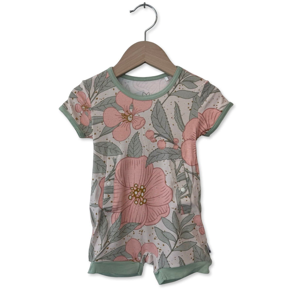 Petal Me Pink Adaptive Tube Access Shorty Romper