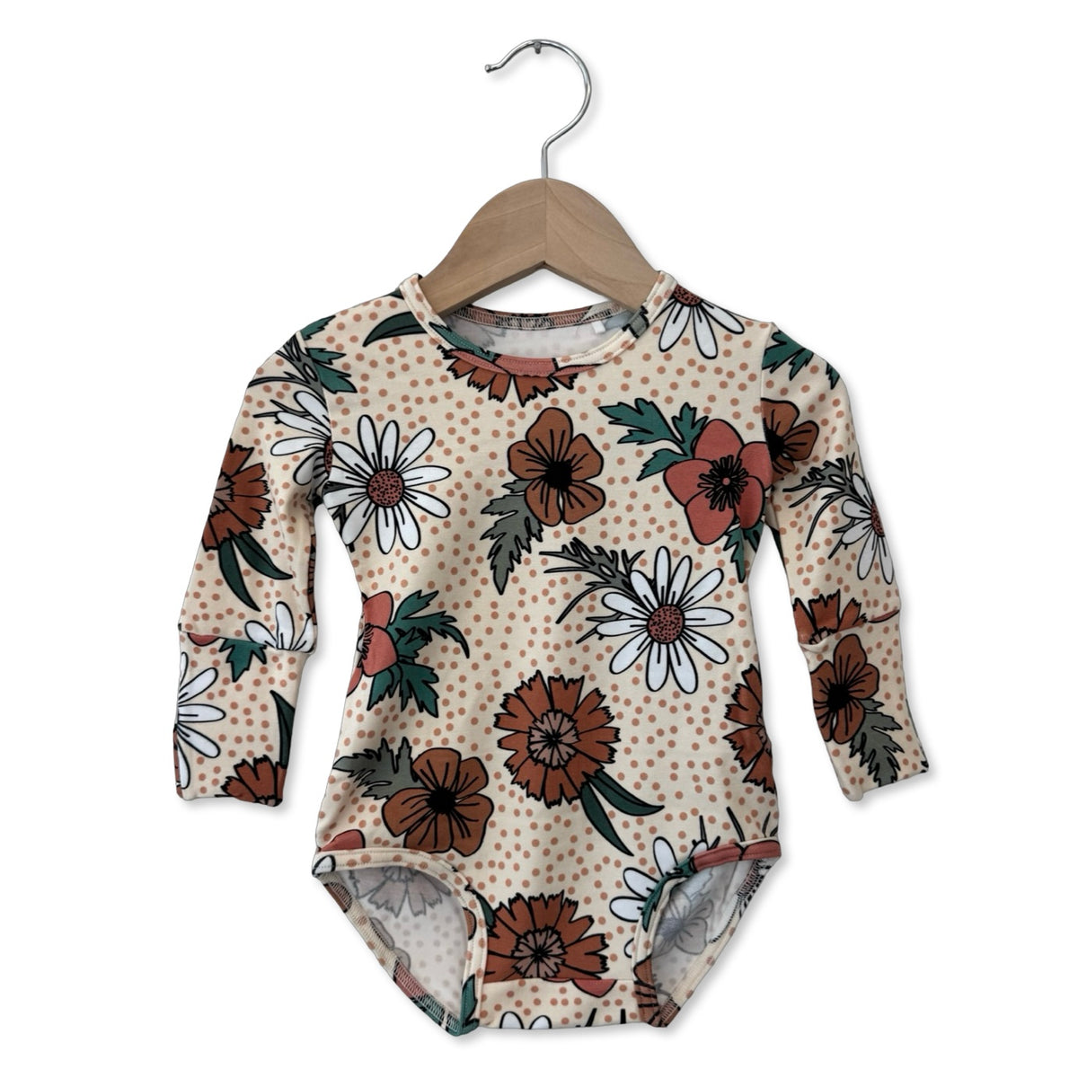 Flowering Frolic Snuggle Bug Long Sleeve Bodysuit