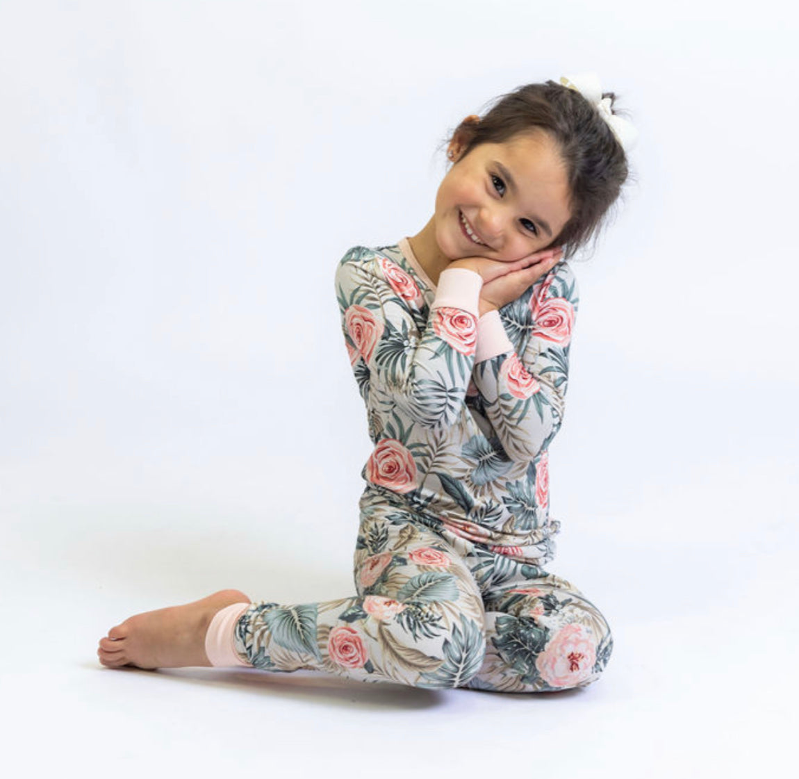 Peony Tropic Two Piece Kid's Jammie Set