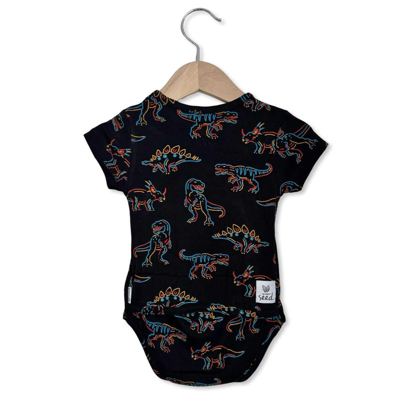 Glow-A-Saurus Short Sleeve Snuggle Bug Bodysuit