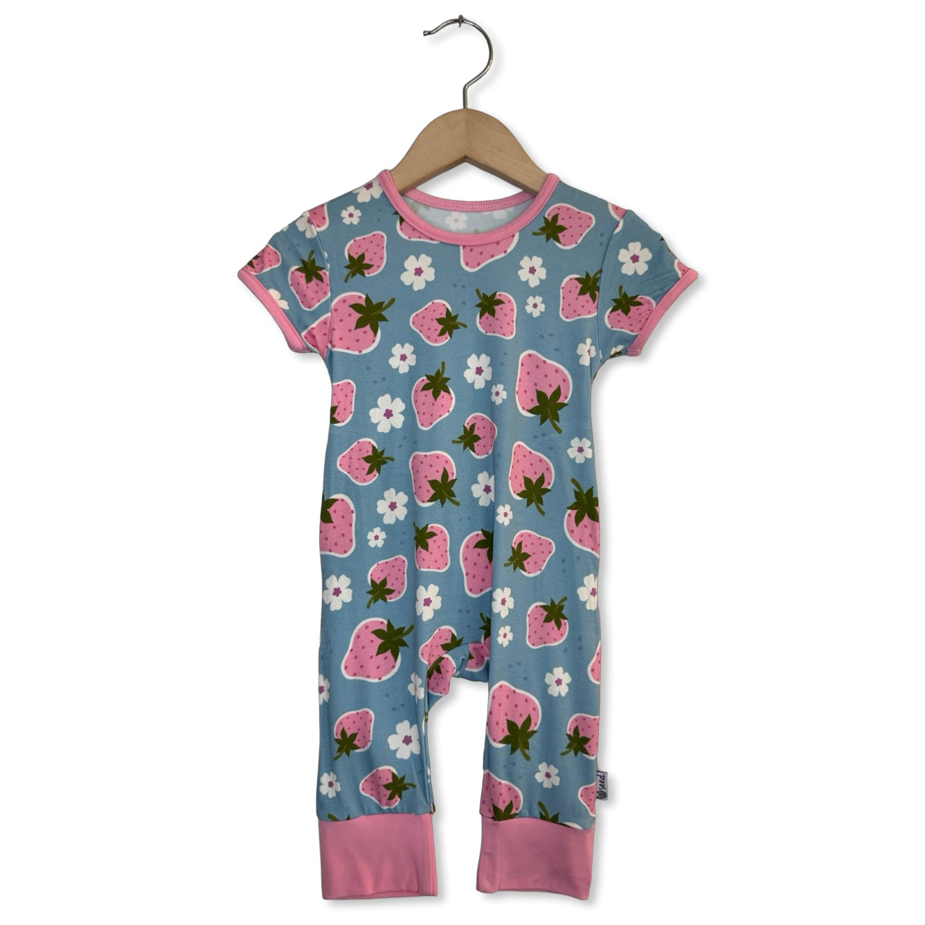 Strawberry Fields Short Long Romper