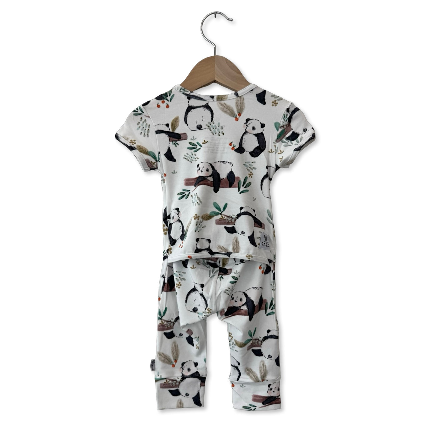 Panda Pals Short Long Romper Luxe Edition | Cotton Bamboo Blend