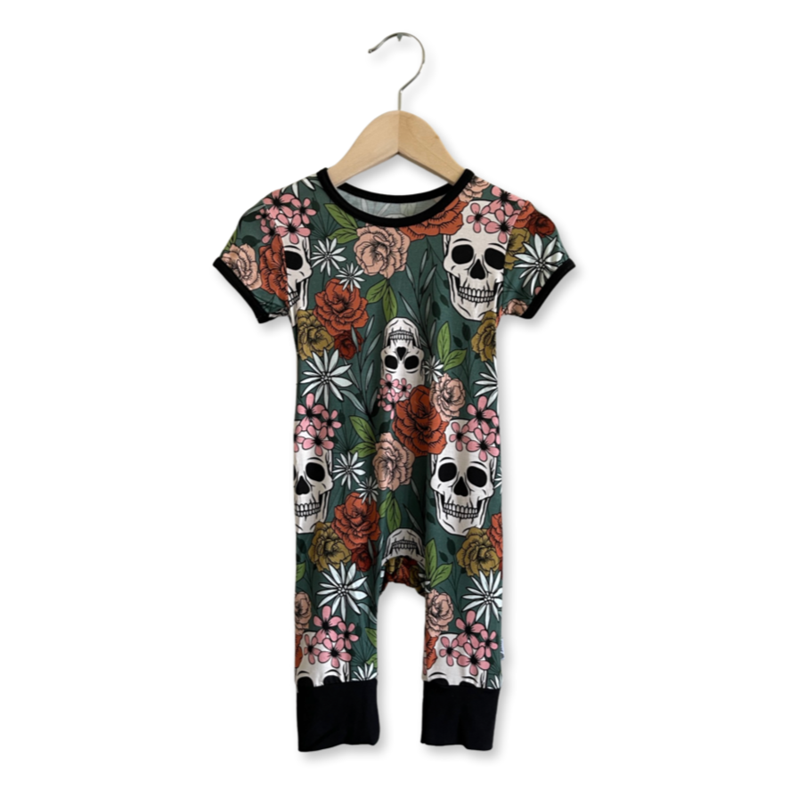 Sweet & Skully Kid's Short Long Romper