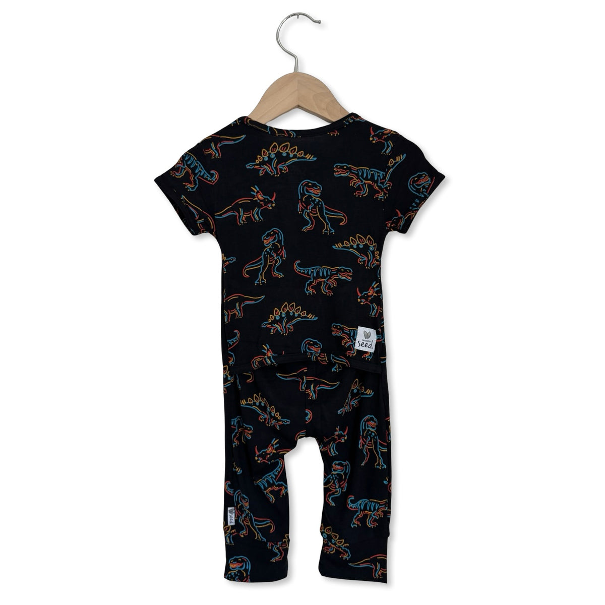 Glow-A-Saurus Short Long Romper