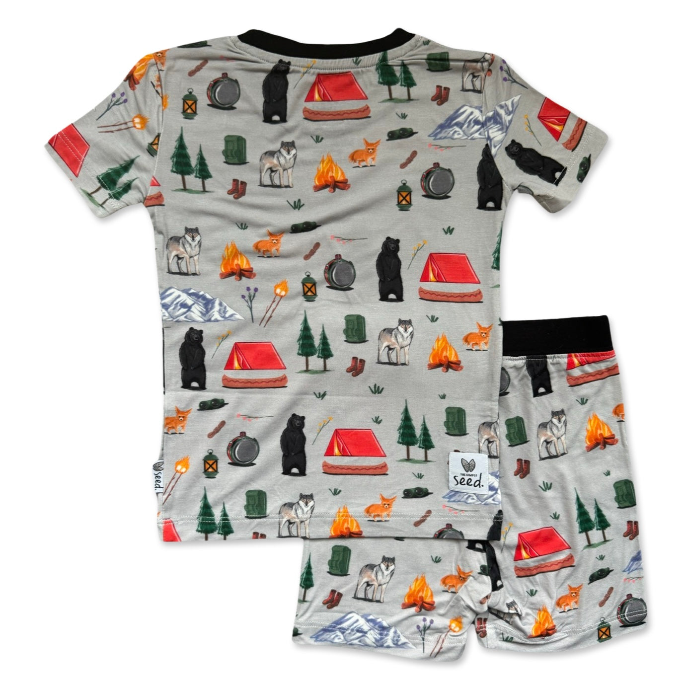 All Good in the Woods Two Piece Kid's Short Jammie Set (6-12/14)