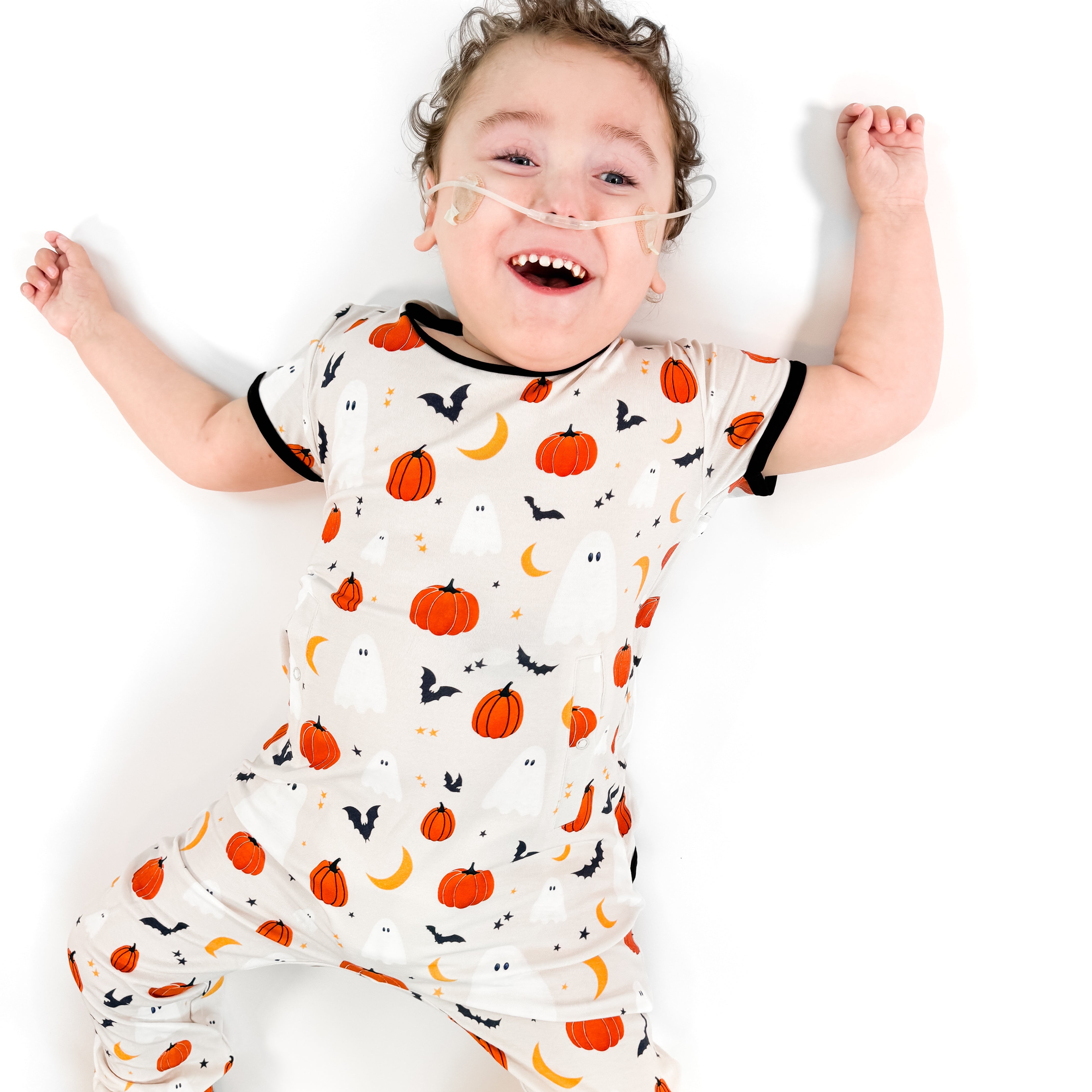 Boo Bash Adaptive Tube Access Short Long Romper