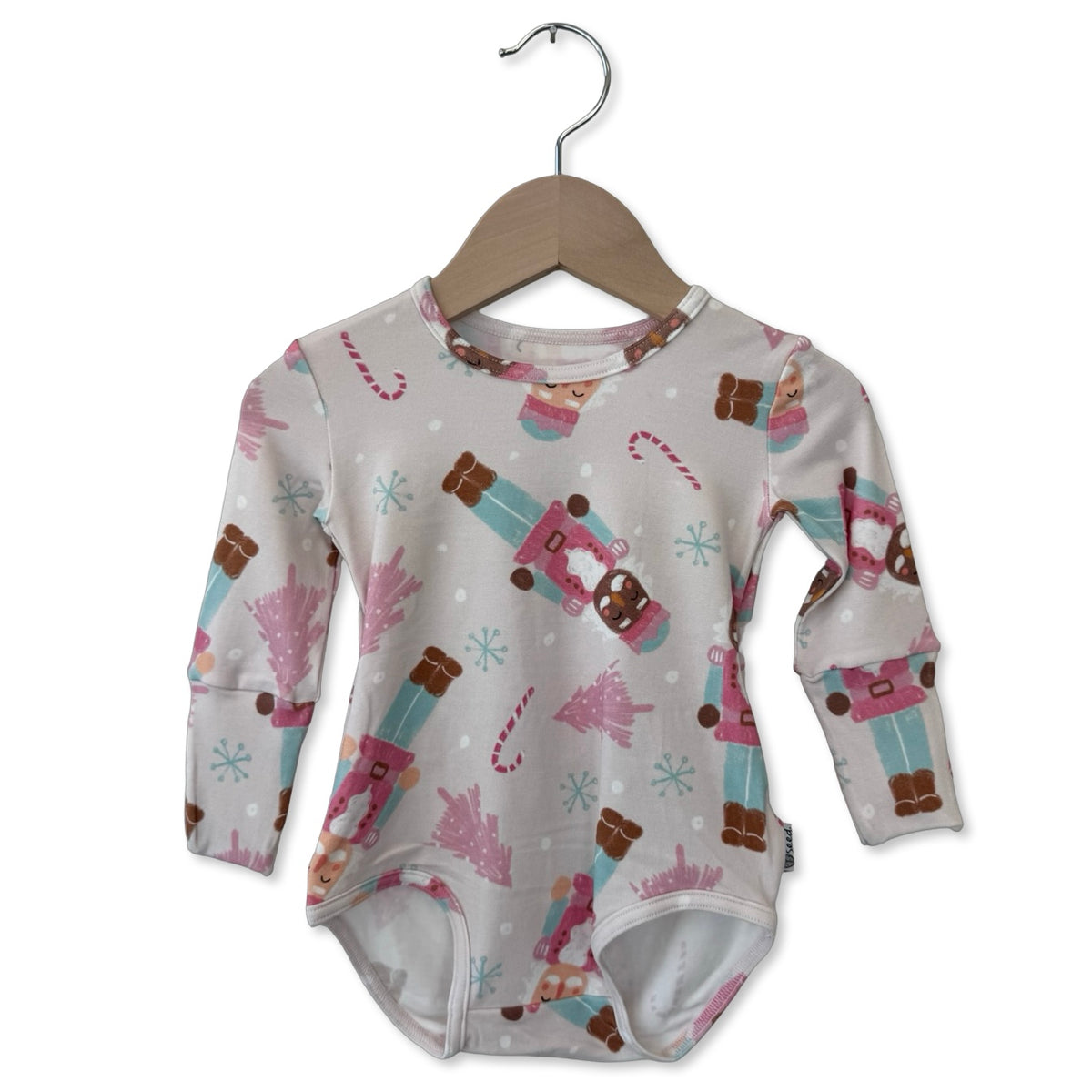 Sugar Plum Soldiers Snuggle Bug Long Sleeve Bodysuit