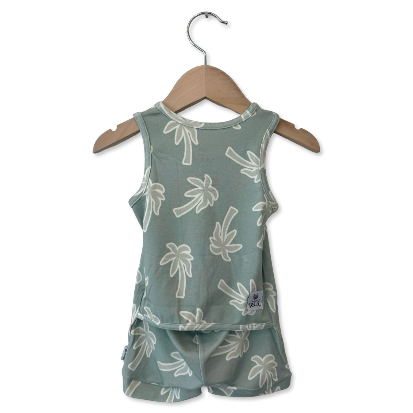 Keep Palm and Carry On Sleeveless Shorty Romper Luxe Edition | Cotton Bamboo Blend