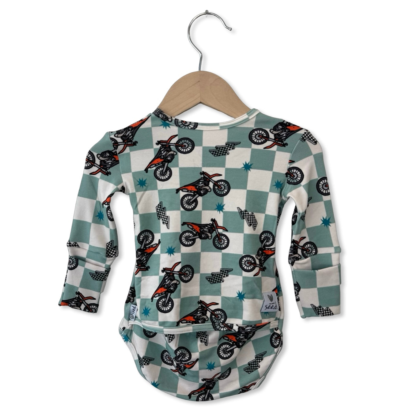 Race Day Snuggle Bug Long Sleeve Bodysuit