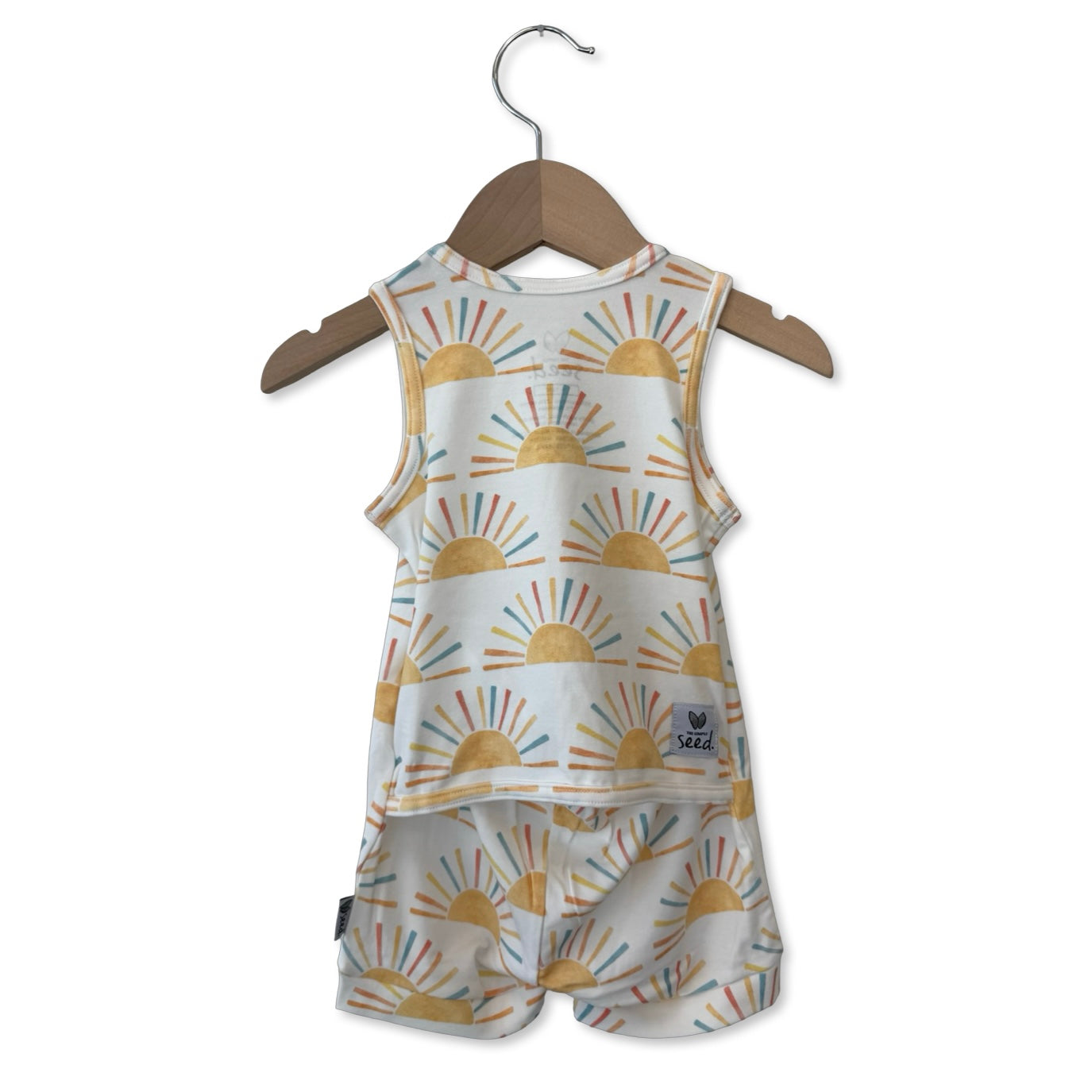 You Are My Sunshine Sleeveless Shorty Romper Luxe Edition | Cotton Bamboo Blend