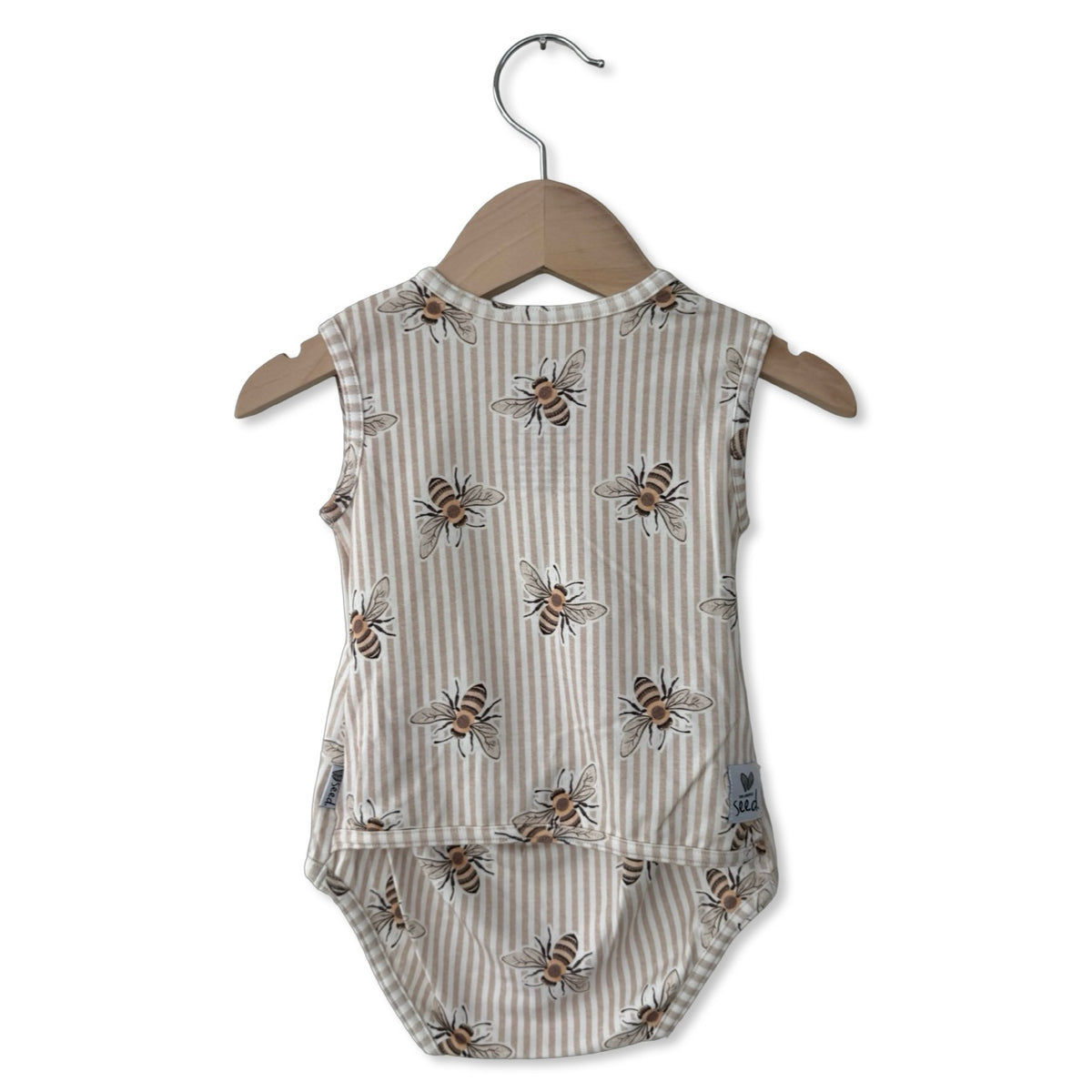 Bee Sweet Snuggle Bug Sleeveless Bodysuit