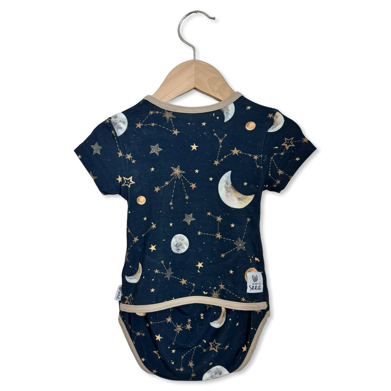 Starry Night Short Sleeve Snuggle Bug Bodysuit