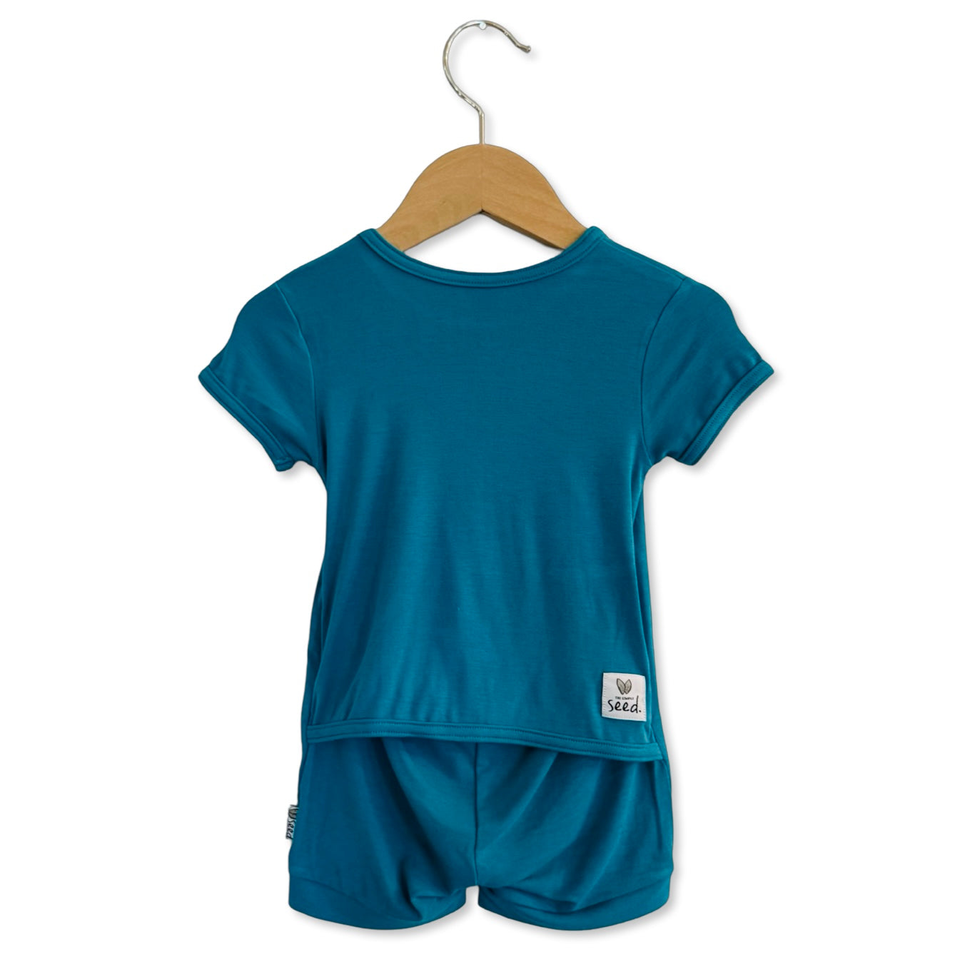 Peacock Shorty Romper Luxe Edition | Cotton Bamboo Blend