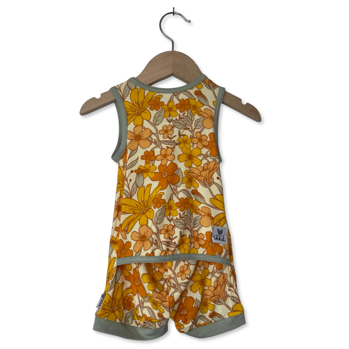 Fallin' for Blooms Sleeveless Shorty Romper